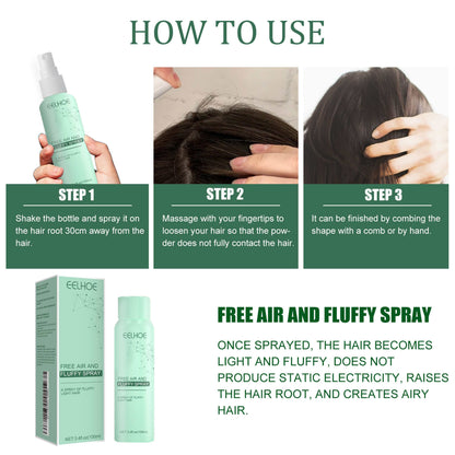 No-Wash Dry Hair Spray for Oily Hair - Instant Volume & Freshness